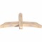 Ekena Millwork Bellingham Smooth Timber Gable Bracket, Douglas Fir, 60"W x 27"H x 5 1/2"D x 5 1/2"F, 11/12 Pitch GBW060X27X0606BEL00SDF - alternate 2